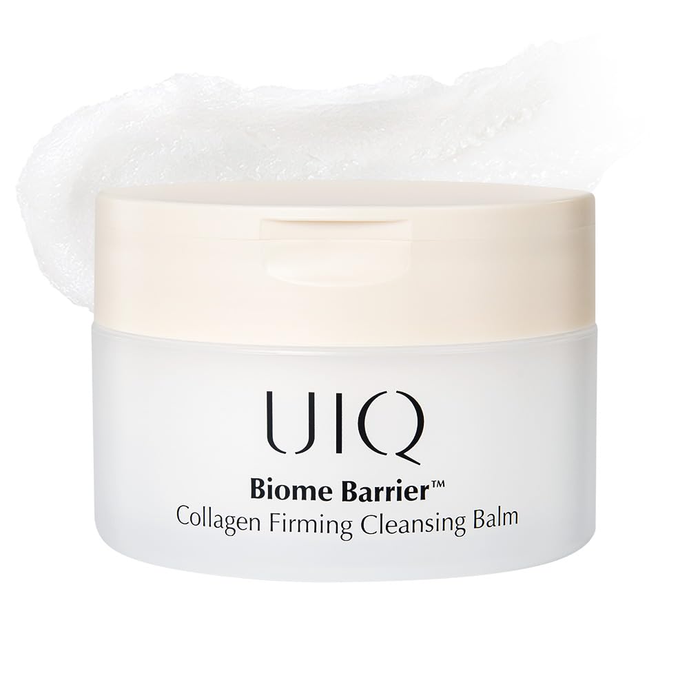 UIQ Biome Barrier Collagen Firming Cleansing Balm – Deep Pore & Makeup Cleansing Balm for Blackheads, Whiteheads, Waterproof Makeup, 3.38 fl oz