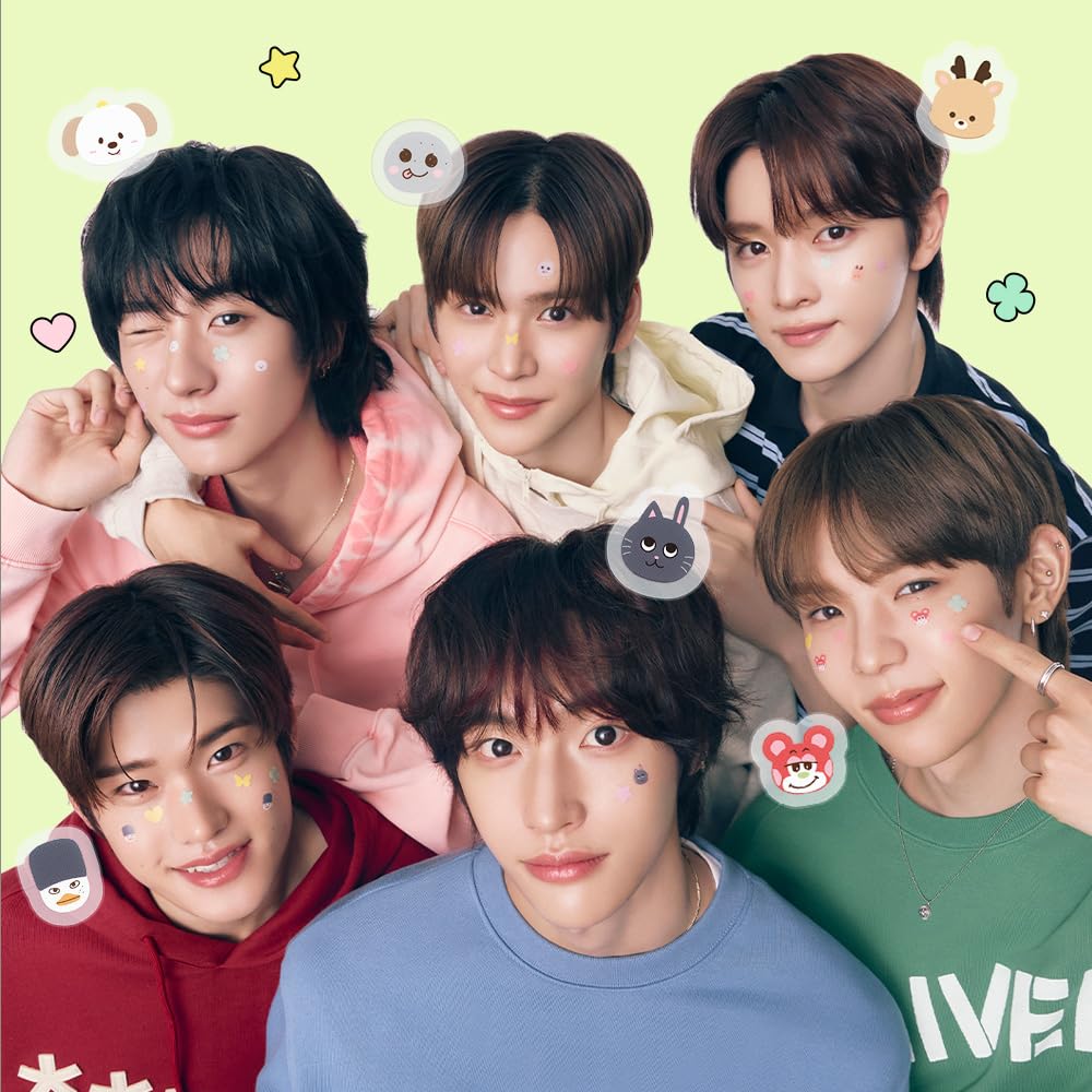 UIQ x RIIZE Biome Remedy Calming Spot Patch (96 count) with folder mirror, Hydrocolloid, Plasta patches for face & body, Cute designed patch, Non-comedogenic, Hypoallergenic tested